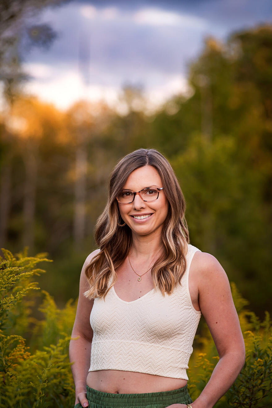 Jacqueline in golden light
